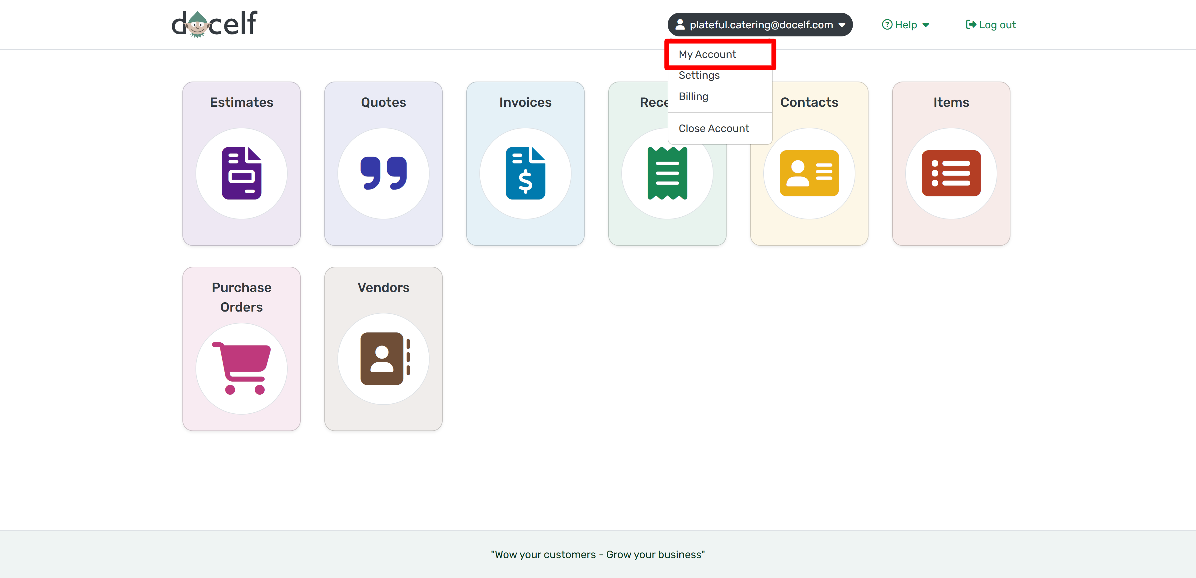 Find plan in My Account