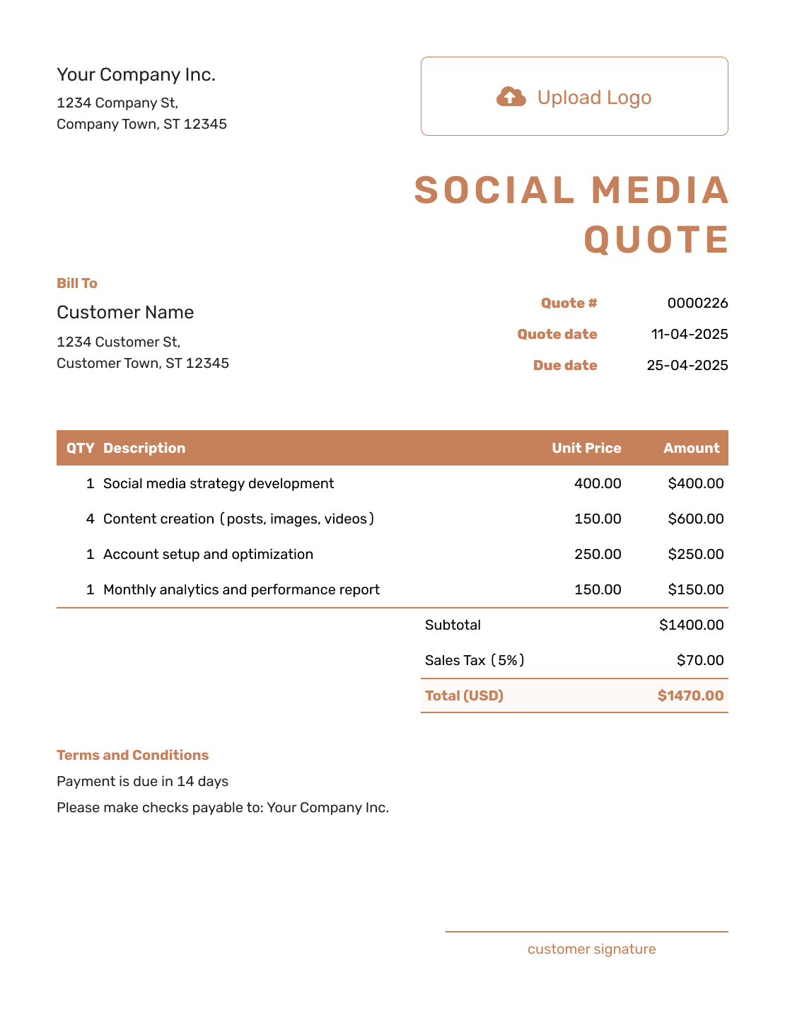 Downloadable Social Media Quote Template