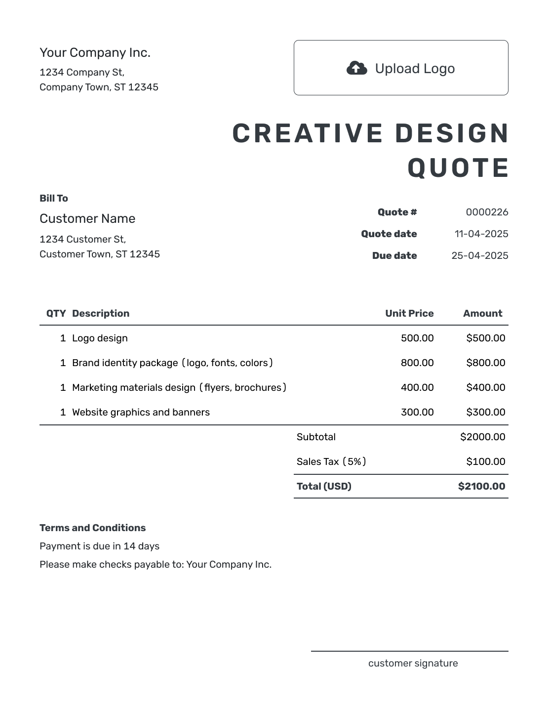 Printable Creative Design Quote Template