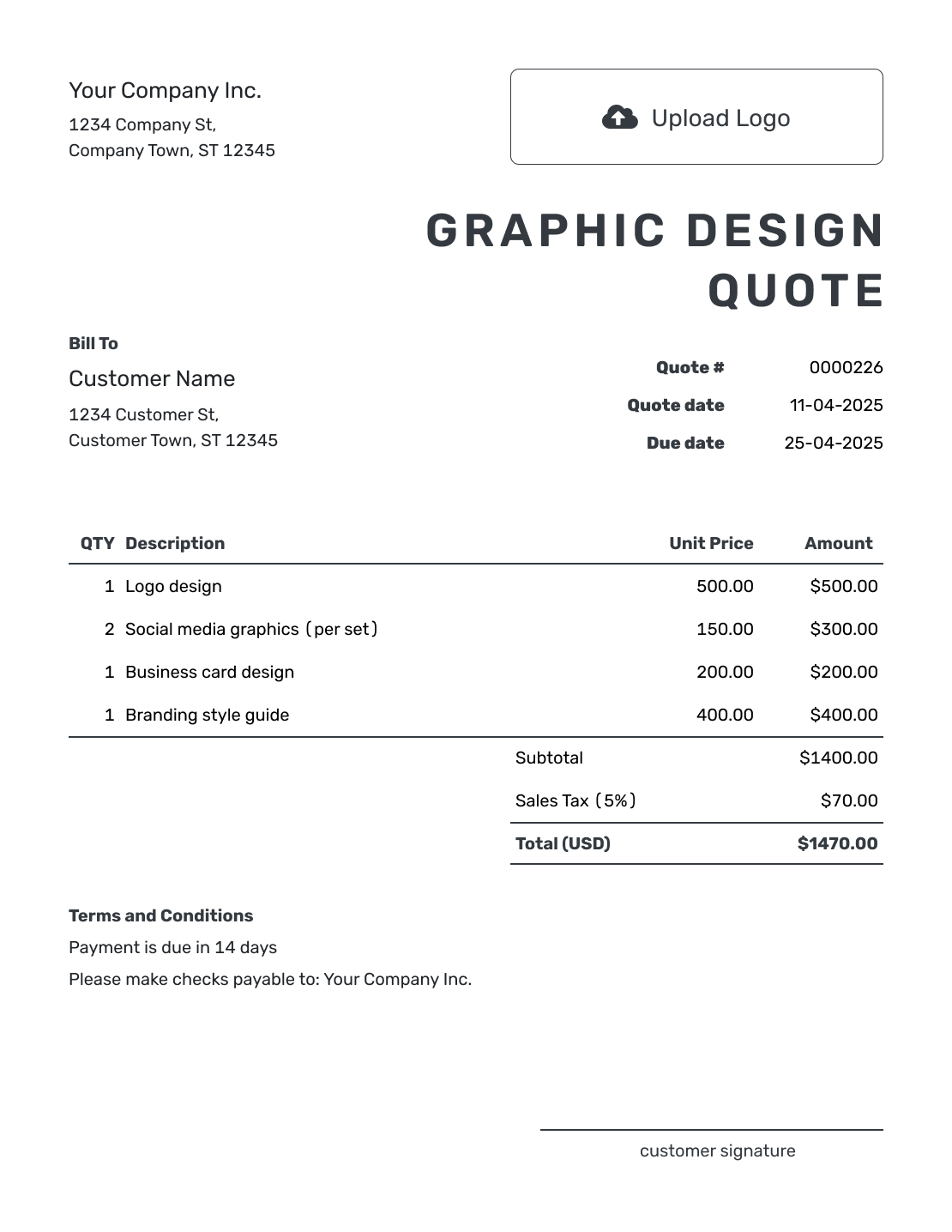 Printable Graphic Design Quote Template