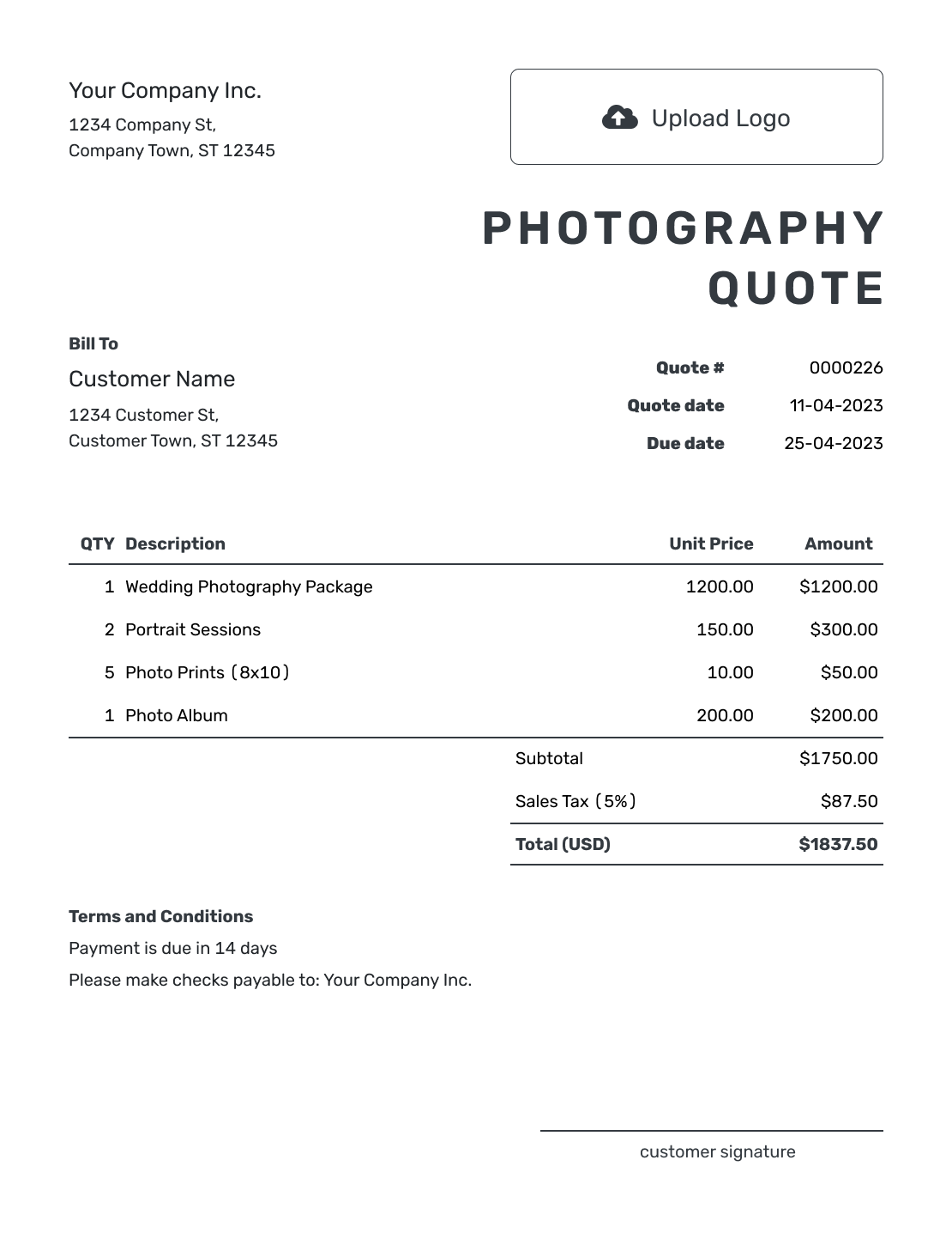 Free Photography Quote Template | docelf.com