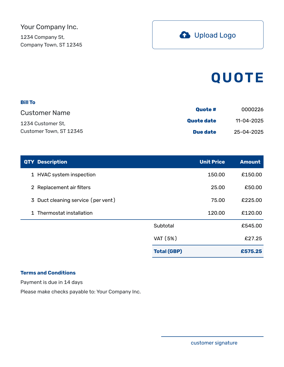 Free Quotation Template UK Docelf Free Quotation Template UK Docelf