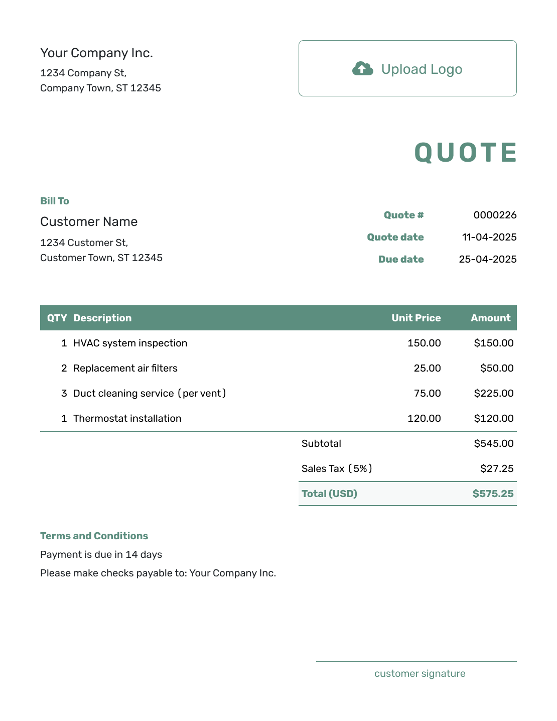 Free Price Quote Template Docelf Free Price Quote Template Docelf